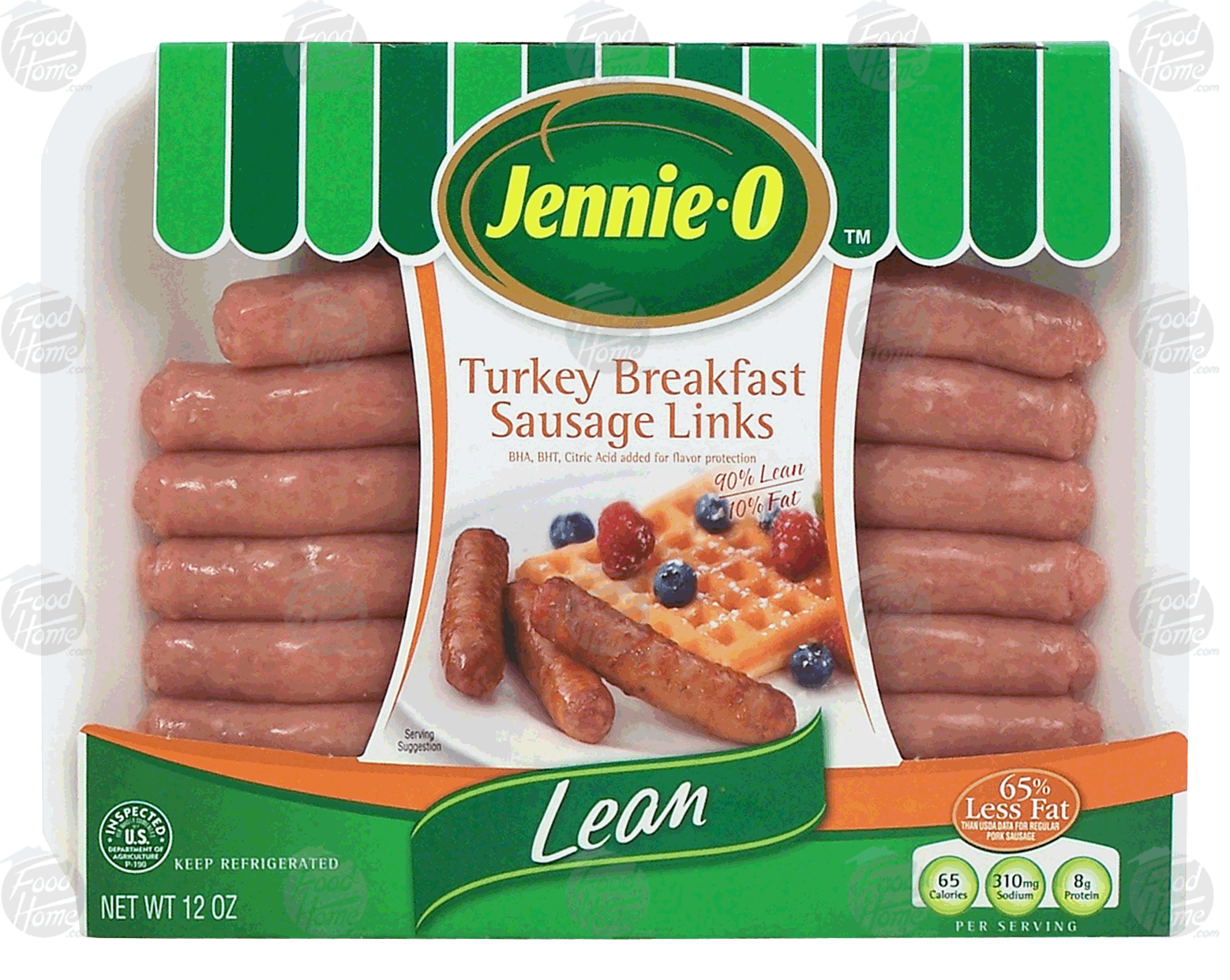 Jennie-o&nbsp;Lean&nbsp;turkey breakfast sausage links Full-Size Picture